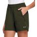 BALEAF Women's 5 Athletic Hiking Shorts - Sage Green, Size XL | Quick Dry, UPF 50+, Zipper Pockets - Buy Online on GoSupps.com