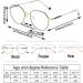 Junz Trendy Reading Glasses for Women - Large Frame Blue Light Filter Glare-Free Dioptry 0.1-3.5 Stylish Gold & Pink Options - Buy Online on GoSupps.com