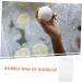 Baluue 12pcs Foaming Mesh Cleansing Bag Soap Saver Mesh Net Soap Bags Drawstring Soap Sack Mesh White Pp - Buy Online on GoSupps.com
