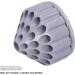 Bur Organizer Drill Bit Tap Stand Rotatable Large Storage Capacity with Drainage Holes for Grinding Tools for Parts - Buy Online on GoSupps.com