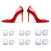 URAQT High Heel Protectors  6 Pair Stiletto High Heel Caps  Transparent High Heel Stoppers Savers for Grass  Weddings  Formal Occasions  3 Different Sizes 6 Pairs Cylindrical