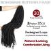 30 Inch Distressed Butterfly Faux Locs Crochet Hair 8 Packs - Long Lightweight Style in 1B - Natural Black (Pack of 8) - Buy Online on GoSupps.com