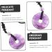 Minkissy Women's Necklace with Safety Buckle - Delicate Purple Crystal Jewelry | Classic 3x3x1cm Accessories - Buy Online on GoSupps.com