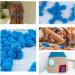 300 Light Blue Pom Poms with Self-Adhesive Wiggly Eyes - 1 Inch Fuzzy Balls for Crafts | Xmas DIY Art Decorations - Buy Online on GoSupps.com