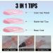 TOMICCA Extra Short Oval Nail Tips 180PCS Pink Soft Gel Nails - 3 in 1 Base Coat Coverage - Matte Full Coverage Nail Tips for Nail Art Extensions - Buy Online on GoSupps.com