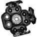 Attachement de la t te de rasoir lectrique - 9 Blade Double Track Raser Remplacement Fast lisse Universal Rotary Shaver Pi ces 3 54x3 54 pouce Retabolique cheveux chauve humide | Utilisation quot Black - Buy Online on GoSupps.com