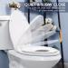 Elongated Toilet Seat with Slow Close & Easy Clean - Standard/Oval Toilets - White Plastic - Buy Online on GoSupps.com