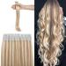 Silk -Co Tape in Extensions Real Hair - #18/613 Ashblond/bleached blonde - 20 STRESS X 4CM wide/2.5g - 50g hair extension remy real hair extensions tape 55cm