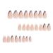 Buy Aesthetic Almond Shape Press On Nails - Reusable Nude & Gold Acrylic Fake Nails with Glue for Women - M001 Nude1 - Buy Online on GoSupps.com
