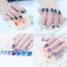 BeautyChen Glitter Gradient Nail Stickers - 14 Sheets, Full Wraps, Adhesive Decals for Women & Girls - Buy Online on GoSupps.com