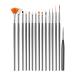 15 Pieces Nail Art Set UV Gel Acrylic Nail Art Brush Nail Dotting Tool for Nail Art Tool Set Design and DIY