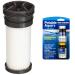 Katadyn Hiker PRO Replacement Cartridge & Potable Aqua Water Purification Tablets With PA Plus - Two 50 count Bottles