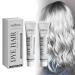 Silver Hair Dye Cream Gray Hair Dye No Bleaching-Silver Grey&Smoke Fashion Dye Light Gray Silver Color Cream Natural Hair Dye Cream Easy To Apply Color Light Gray Silver Color for All Hair Types