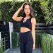 QINSEN Ribbed Seamless Crop Tank & High Waist Yoga Leggings Set - Large Black - Buy Online on GoSupps.com