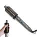 TANSHINE Curling Iron Brush 1.25 Inch Curling Thermal Brush Professional Anti-Scald Instant Heated Round Brush for Blowout Look Hair Curler Hot Brush Styler for Short Long Hair 1 1/4 Inch Curling Comb Grey