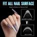 TOMICCA Long Coffin French Edge Nail Tips - 240pcs Half Cover Clear False Nails for Acrylic Extensions - 15 Sizes Half Cover-Long Coffin - Buy Online on GoSupps.com