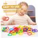 Ibasenice 175 PTH Geometric Chain Buckle Baby Rings Toy - 5 Colorful Toddler Chain Play Set for Crib 5.5x5.5cm - Buy Online on GoSupps.com