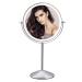 FASCINATE Magnifying Mirror with Light  1X/10X Double Sided Rechargeable Lighted Makeup Mirror  3 Color Setting Makeup Vanity Mirror with 54 LEDs  Dimmable Desk Lit Cosmetic Mirror White