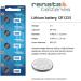 Renata CR1225 Watch Battery 5 Pack - Long-lasting Replacement Battery for Watches | International Shipping Available - Buy Online on GoSupps.com