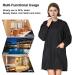 TOPTIE Waterproof Pet Grooming Smock | Haircutting Salon Cape with Pockets - Black - Buy Online on GoSupps.com