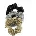 Zac's Alter Ego Set of 3 Hair Scrunchies - 1 Black 1 Silver 1 Gold - Buy Online on GoSupps.com