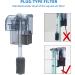 Boxtech Aquarium Hang On Filter - 5-10 Gal Submersible Power Waterfall Oxygen Pump for Fish Tank Filtration - Buy Online on GoSupps.com