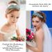 Ahoney Teal Rhinestone Crown Tiara for Women - Princess Birthday Party Cosplay Halloween Costume Accessory - Buy Online on GoSupps.com