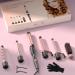 Professional 6 in 1 Curling Iron Set with Hair Straightener Brush - Dual Voltage Curler Wave Wand - Ceramic Barrel Hair Styling Tools - Instant Heating - Heat Resistant Gloves - Rose Gold - Buy Online on GoSupps.com