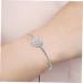 Holibanna 1pc Heart Titanium Steel Bracelet Bracelets for Women Lady Bracelet Bracelets Heart Initial Bracelets Heart Shaped Bracelet Gift Bracelet Miss Rhinestones Rose Gold Jewelry 20x15cm Silver - Buy Online on GoSupps.com