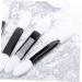100PCS Travel Makeup Brush Set - Dual Head Eyeshadow & Lipstick Applicators - Miss Pointy M White - Buy Online on GoSupps.com