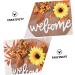 Zerodeko 4pcs Sunflower Welcome Sign Indoor Wooden Pendant Outdoor Porch Decor Home Decoration Sunflower Wreaths Welcome Sign Harvest Festival Wooden Pendant Fall Plastic Welcome Card Berry - Buy Online on GoSupps.com