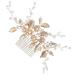 minkissy Comb Bridal Headband Wedding Hair Accessories for Brides Bride Headband Bride Hair Accessories Wedding Bridal Headpieces for Wedding Bride Headpiece Zinc Alloy Girl Bridesmaid Wig