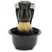 Razor shaving brush set not piercing face durable 3-pc.Shell with large capacity nylon brush hair for the Father's Day gift for the birthday present for men