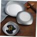 HOMSFOU 3pcs Square Snack Plate Soy Dish Ceramic Plates Soy Sauce Plates Oyster Dishes Sauce Seasoning Dish Small Plates Small Sauce Cups Square Plates Spices Dishes Stainless re-usable As Shownx3pcs 9.5X9.5CMx3pcs - Buy Online on GoSupps.com