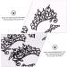 TOVINANNA Glitter Eyeshadow 6 Pairs Lace Eyeliner Stickers Eyeshadow Glitter Liner for Eyes Temporary Eye Sticker Hollow Out 13X6cmx2pcs Blackx2pcs - Buy Online on GoSupps.com