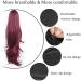 PORSMEER Wine Red Drawstring Ponytail Extension 26 Inch - Synthetic Hairpiece for Women & Girls - Buy Online on GoSupps.com