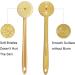 HST 3pcs Back Scrubber for Shower - Exfoliating Skin and Gentle Cleansing with Soft Bristles - Long Handle for Easy Body Cleansing - Ideal for Wet or Dry Brushing - Buy Online on GoSupps.com