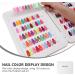 Minkissy 1pc Nail Color Book Nail Color Display Chart Nail Practice Tool Uv Gel Nail Polish Nail Polish Sample Cards Color Card Book Chart Nail Display Book Tools Manicure Set Abs - Buy Online on GoSupps.com