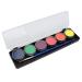 Make-up palette 6 colors body painting pigment high color rendering for Halloween