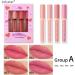 INTEROOKIE Matte Lipstick Kit Natural Velvet and Does Not Fade Without Stick Lip Gloss Shell (A) - Buy Online on GoSupps.com