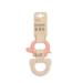 Dantoy Beißring Baby Toys and Teether - Dental Aid Baby Bioplastic on Sugar Pipe Base - Baby Baby Made in Denmark (Koralle/Beige)