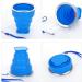 JIELUO 6Pack Collapsible Silicone Travel Water Cup Set with Lid - Reusable & Expandable Drinking Mug for Camping, Hiking, Travel - Buy Online on GoSupps.com