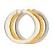 BIBSS LOOPS 12-pack.BPA-free.Food.100% free of BPA PVC and Phthalate Ivory / Honey Bee / Sand Unity size (0-36 months) Ivory / Honey Bee / Sand
