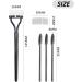 Steel Pin Eyelash Comb Set with Portable Metal Eyebrow Separator - 4pc Makeup Tool Kit - Buy Online on GoSupps.com