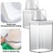 WANDGU Airtight Detergent Dispenser with Doser: 2 Pieces Reusable Washing Powder Dispenser Detergent Box Airtight Washing Powder Container White 1100 ml + 700 ml - Buy Online on GoSupps.com