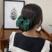 Wine Red Women's Hair Snood with Bowknot Decor - Elastic Mesh Hair Bun Cover Barrette Clip - Buy Online on GoSupps.com
