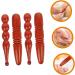 4-Piece Healeved Acupuncture Rod Set | Portable Wooden Pressure Point Massager | Unique Acupressure & Foot Massage Tools | 13x2.5cm - Buy Online on GoSupps.com