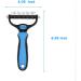 JASWELL Pet Grooming Tool | 2 Sided Undercoat Rake for Dogs & Cats | Dematting Comb for Mats & Tangles | Shedding & Hair Reducing | Blue - Buy Online on GoSupps.com