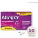 Allegra Allergy Tablets 2 x 50 pcs - Fast & 24-Hour Relief from Hay Fever Animal Hair Mold Allergy - Antihistamine with Bilastin - Buy Online on GoSupps.com