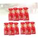ORFOFE 10pcs Gingerbread Bags Elk Candy Bag Drawstring Bags for Candy Packing Bag Snowflake Crisp - Buy Online on GoSupps.com